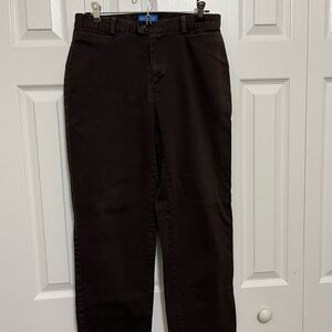 Dockers Women’s Dark Brown Straight-Leg Chinos